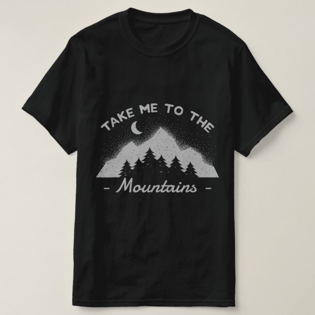 Camiseta Senderismo Camping Escala Montañas al Aire Libre T (Diseño del anverso)