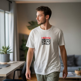 Camiseta Senderismo camping humor negro rojo