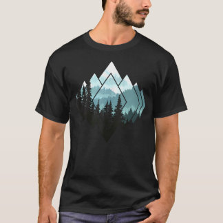 Camiseta Senderismo Camping Montañas Naturaleza Trekking
