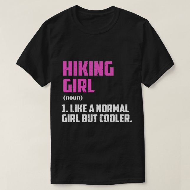 Camiseta Senderismo Chica Como Un Chica Normal Pero Más Frí (Diseño del anverso)