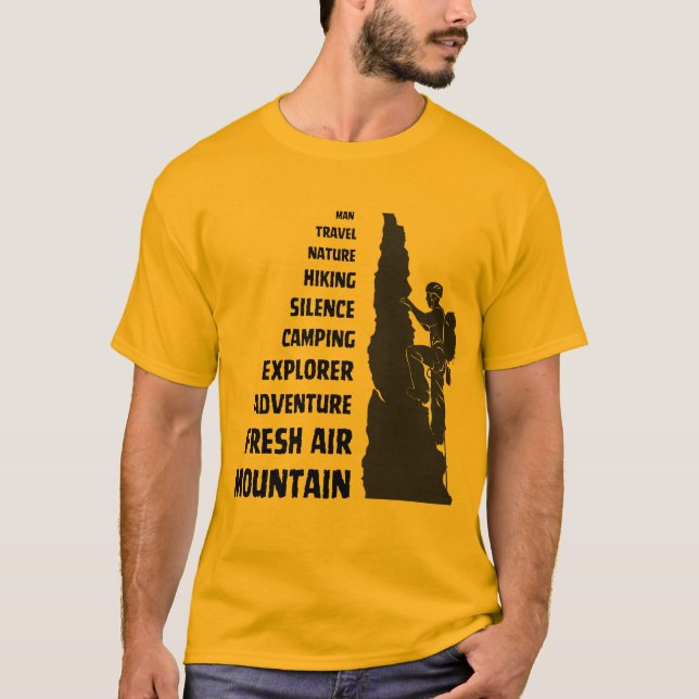 Camiseta Senderismo clásico en la naturaleza juntos, camise (Anverso)