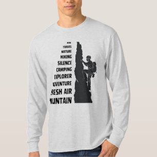Camiseta Senderismo clásico en la naturaleza juntos, camise