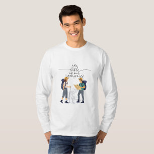 Camiseta Senderismo con brújula