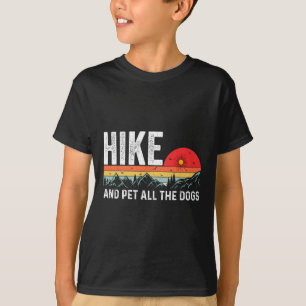 Camiseta Senderismo Con Mi Perro Caminata Y Acariciar A Tod