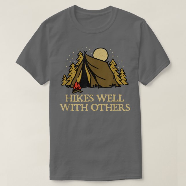 Camiseta Senderismo Con Otros Amigos Senderismo Buda (Diseño del anverso)