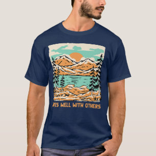 Camiseta Senderismo Con Otros Amigos Senderismo Buda