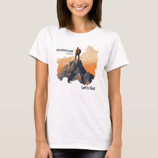 Camiseta Senderismo de aventura, aventura a la espera, vamo