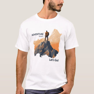 Camiseta Senderismo de aventura, aventura a la espera, vamo