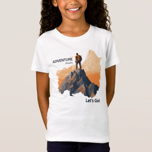 Camiseta Senderismo de aventura, aventura a la espera, vamo (Anverso)