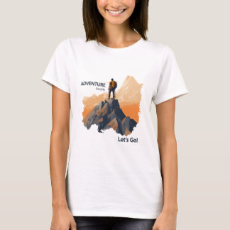 Camiseta Senderismo de aventura, aventura a la espera, vamo