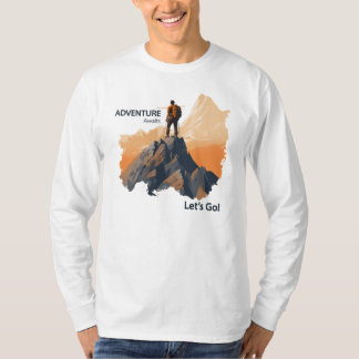 Camiseta Senderismo de aventura, aventura a la espera, vamo
