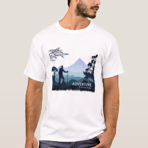 Camiseta Senderismo de aventura, aventura en cada paso