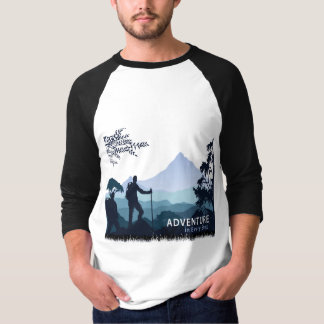 Camiseta Senderismo de aventura, aventura en cada paso
