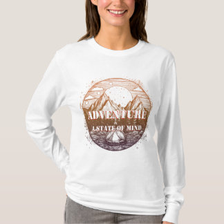 Camiseta Senderismo de aventura, aventura es un estado ment