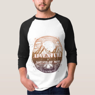Camiseta Senderismo de aventura, aventura es un estado ment