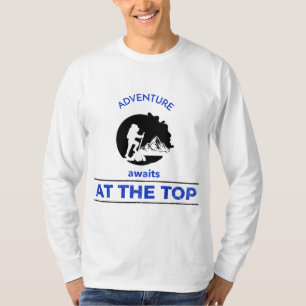 Camiseta Senderismo de aventura y aventura en la cima
