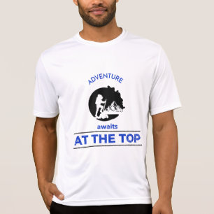 Camiseta Senderismo de aventura y aventura en la cima