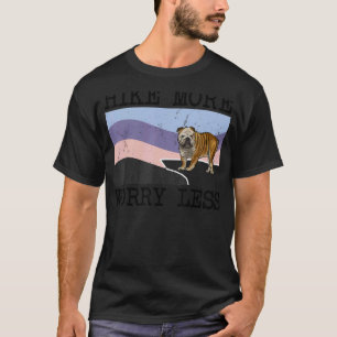 Camiseta Senderismo de bulldog causa más preocupación, meno
