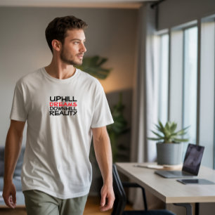 Camiseta Senderismo de camping humor negro rojo