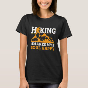 Camiseta Senderismo de época hace que mi alma sea feliz hac