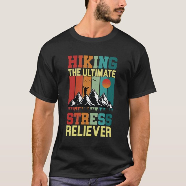 Camiseta SENDERISMO DE ESTRÉS ÚLTIMO, Paseos para los amant (Anverso)