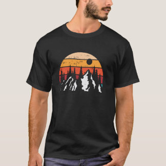 Camiseta Senderismo de Montaña Viaje Retro Montañero Viajer