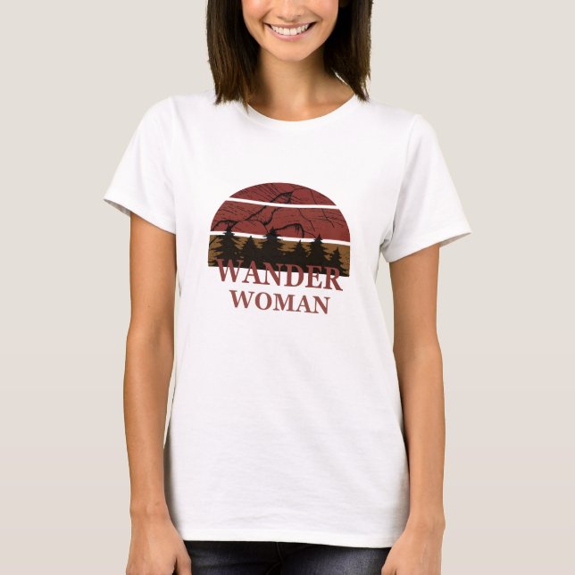 Camiseta Senderismo de mujeres de Wander (Anverso)