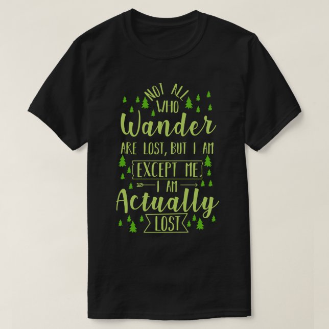 Camiseta Senderismo divertido (Diseño del anverso)