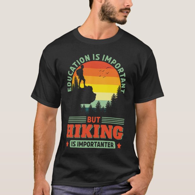 Camiseta Senderismo divertido es importante para hacer send (Anverso)