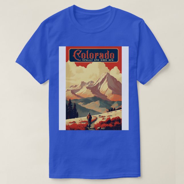 Camiseta Senderismo en Colorado (Diseño del anverso)