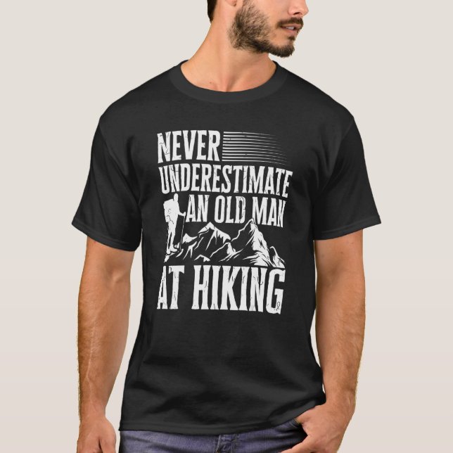 Camiseta Senderismo En Montaña Para Hombres Y Ancianos (Anverso)