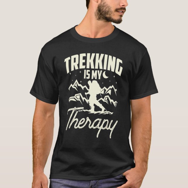 Camiseta Senderismo es mi excursión Terapéutica (Anverso)