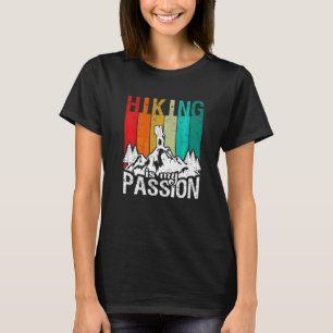 Camiseta Senderismo es mi pasión Naturaleza Camping Exterio