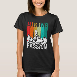 Camiseta Senderismo es mi pasión Naturaleza Camping Exterio
