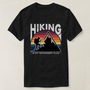 Camiseta Senderismo es mi plan de retiro excursión divertid