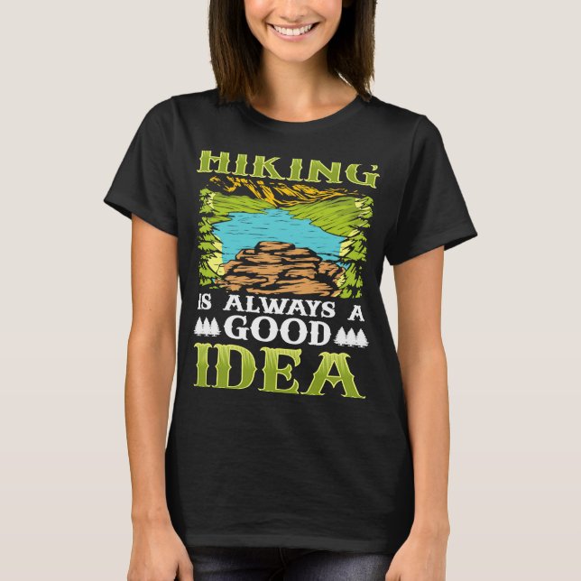 Camiseta Senderismo es siempre una buena idea (Anverso)