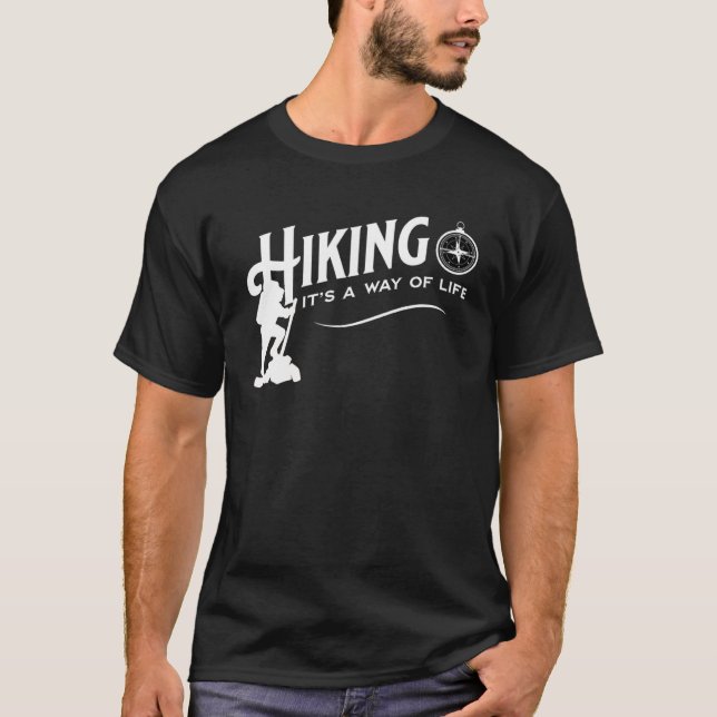 Camiseta Senderismo es una forma de vida (Anverso)
