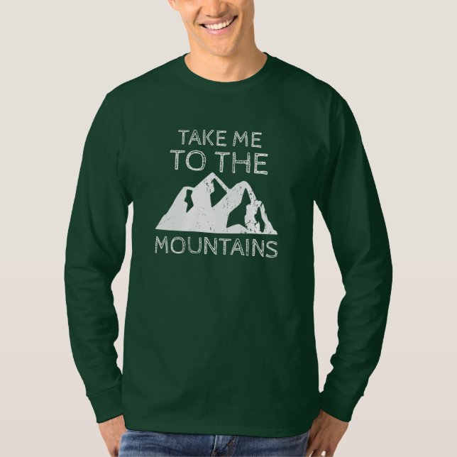 Camiseta Senderismo - Llévame a las montañas (Anverso)