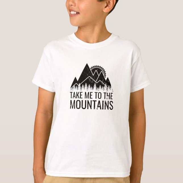 Camiseta Senderismo - Llévame A Las Montañas (Anverso)