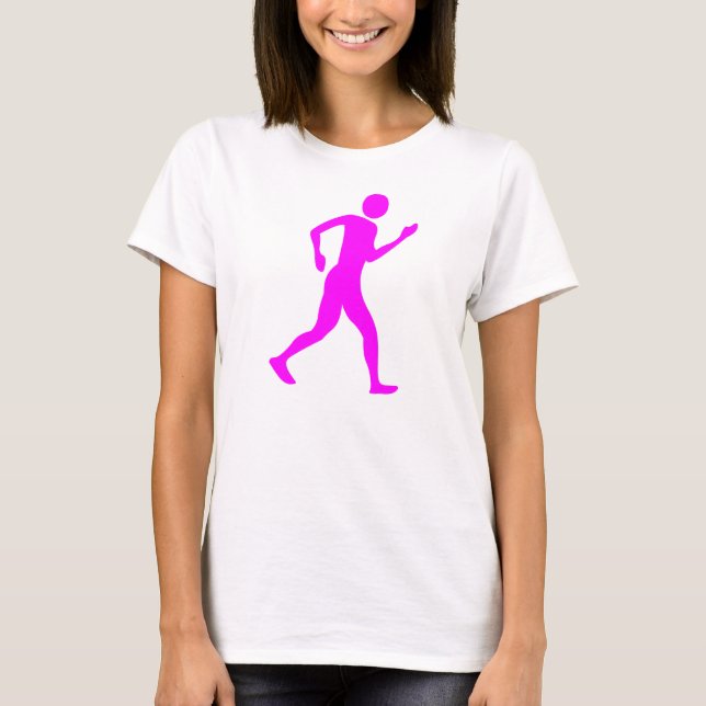 Camiseta Senderismo - Magenta (Anverso)