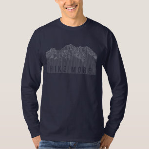 Camiseta Senderismo más montañas blanco
