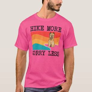 Camiseta Senderismo más preocupante, menos excursión gráfic