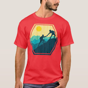 Camiseta Senderismo Montaña Pico Paisaje Hermosa Vista