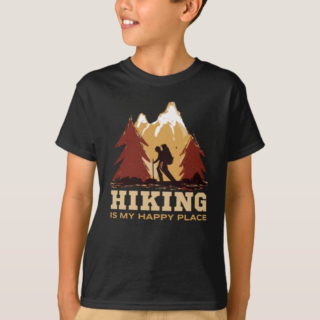 Camiseta Senderismo Montaña Terrestre Senderismo Camping Na (Anverso)