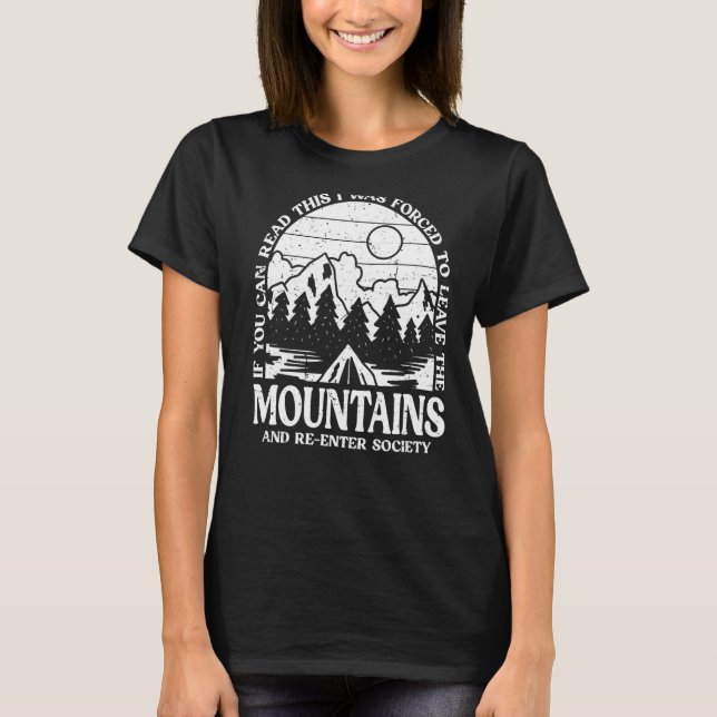 Camiseta Senderismo Montañas al aire libre Camper Senderism (Anverso)