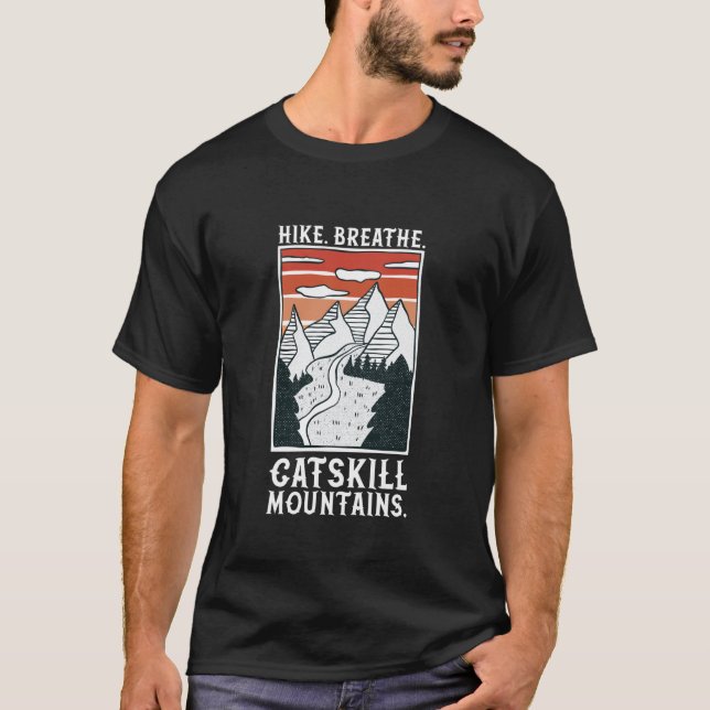 Camiseta Senderismo - Montañas Catskill (Anverso)
