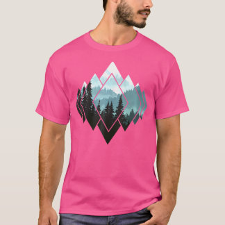 Camiseta Senderismo Montañas de Camping Naturaleza Senderis