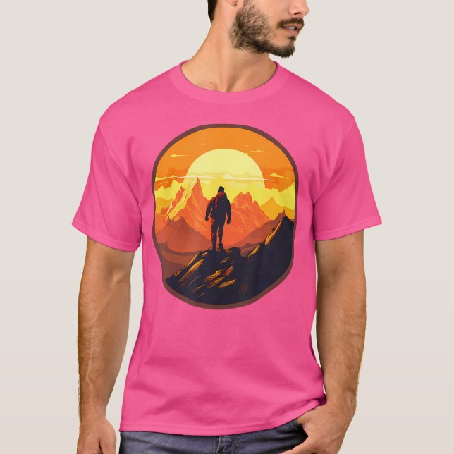 Camiseta Senderismo Montañas Montañas Naturaleza Mo (Anverso)