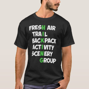 Camiseta Senderismo Montañista En El Equipo De Montaña
