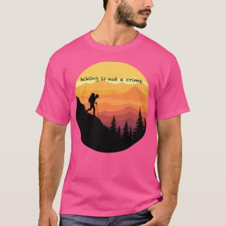 Camiseta Senderismo Naturaleza Vintage Mountain Camping Act